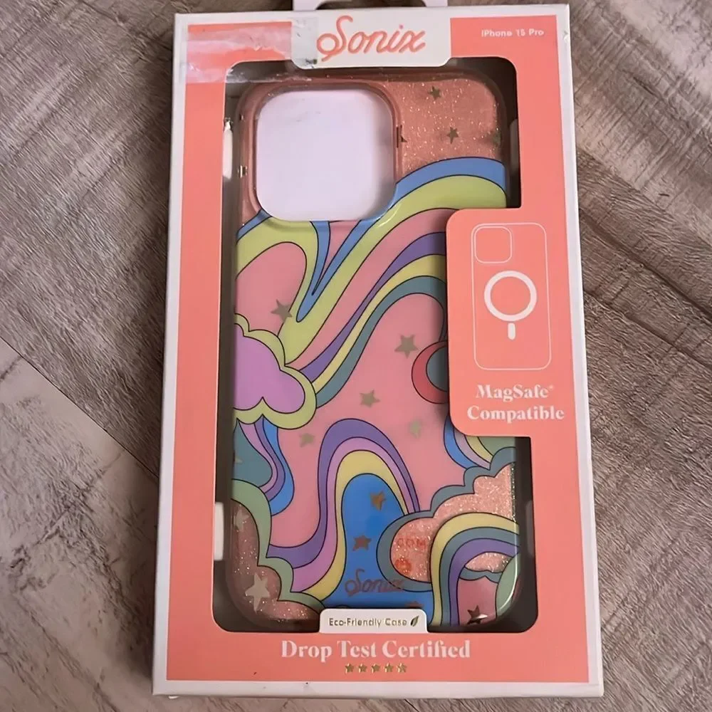 Sonix iPhone 15 Pro Case - Pink and Blue Swirl ‘Illusion’ design